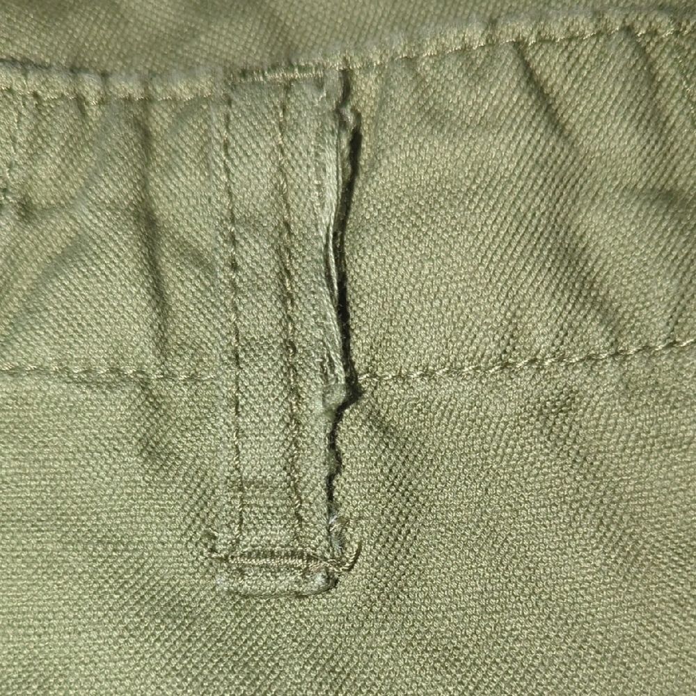 Olive Green Linen Pants Quicksilver Size 30 - Picture 7 of 8